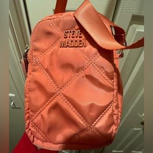 Women’s Steve Madden small clutch crossbody purse coral color